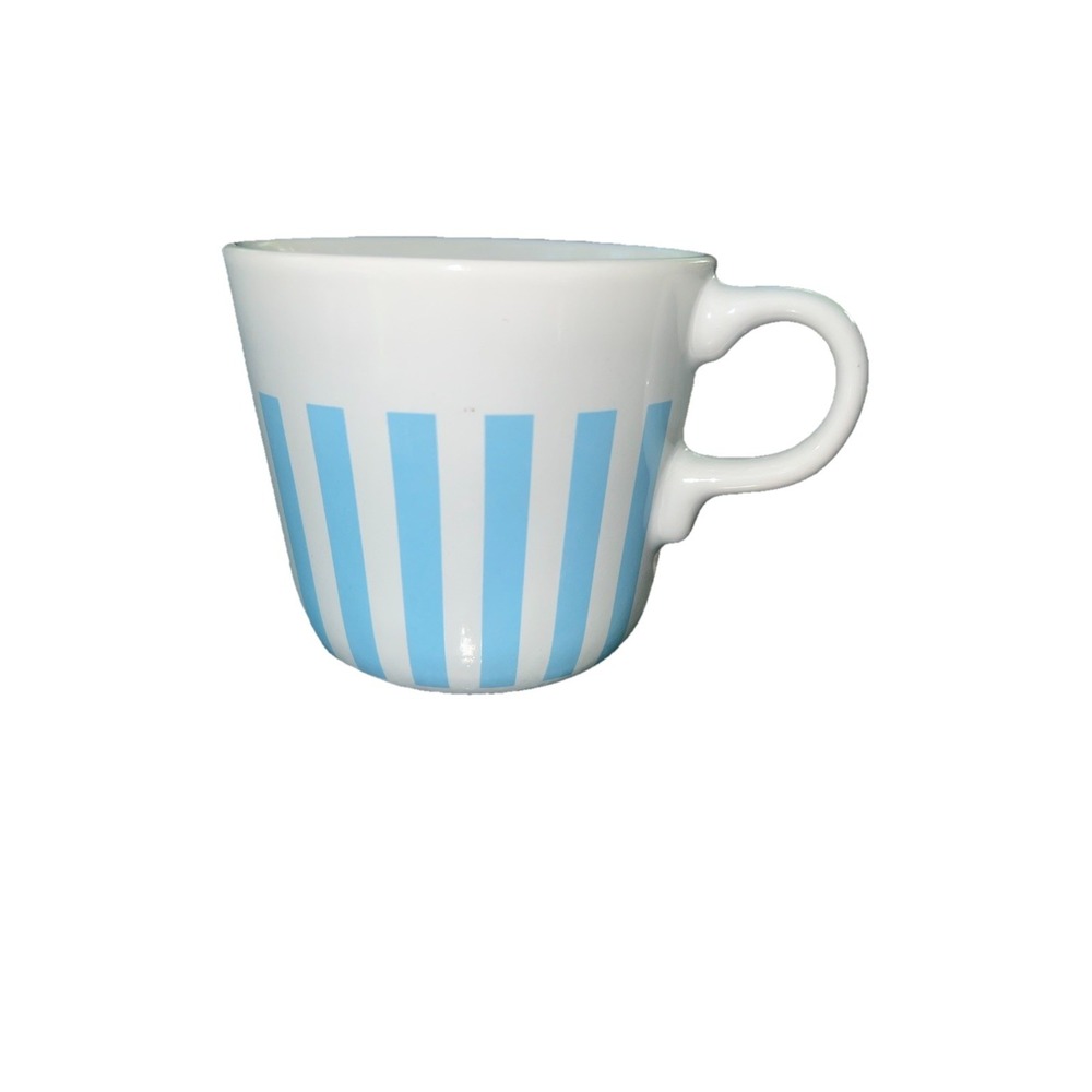 IKEA Blue And White Striped Coffee Mug